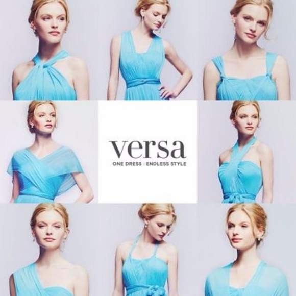 David's Bridal Versa Convertible Mesh Long Dress - Picture 2 of 6